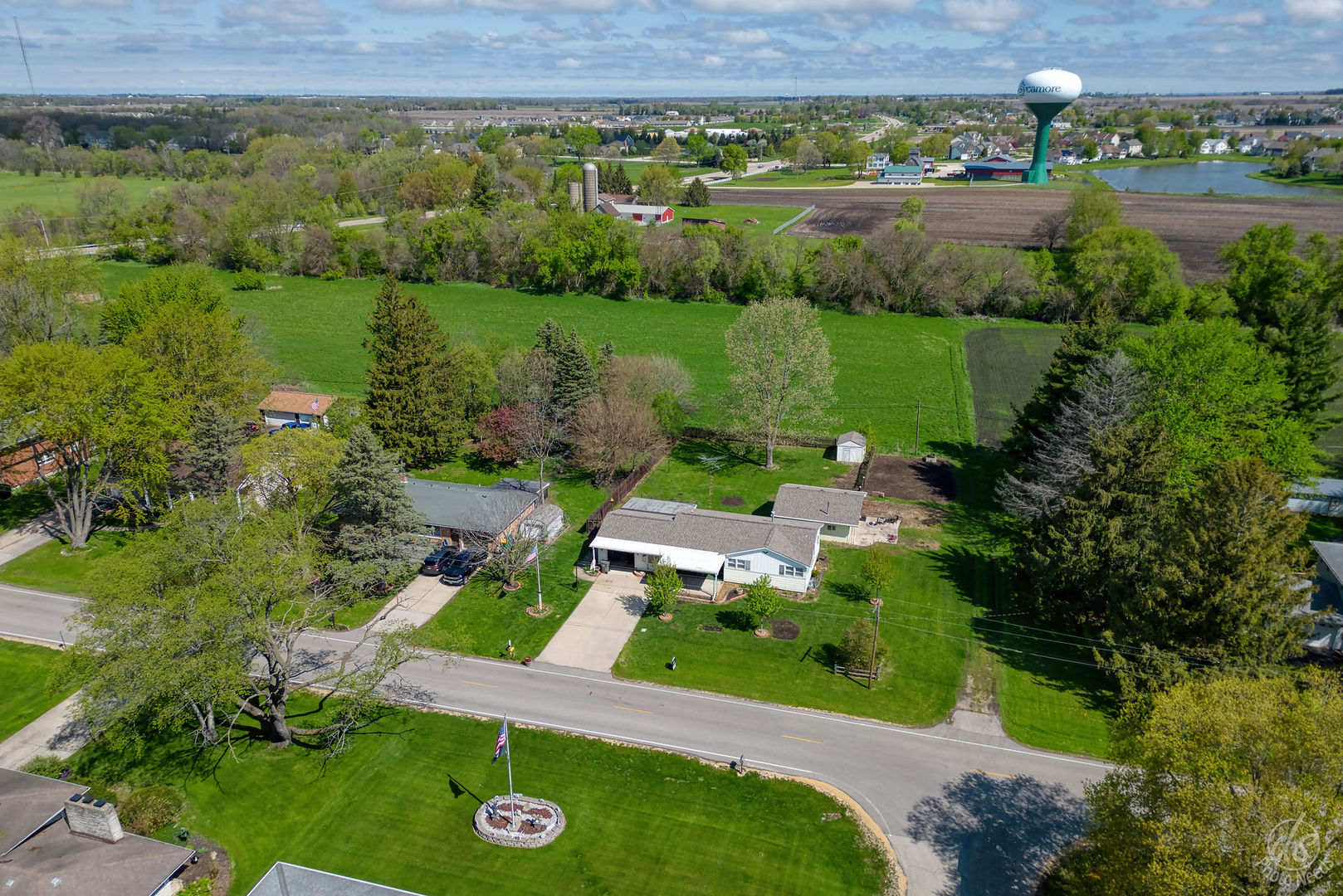 185 Swanson Road Sycamore, IL 60178 - Photo 47 of 47 an aerial view of a house with outdoor space