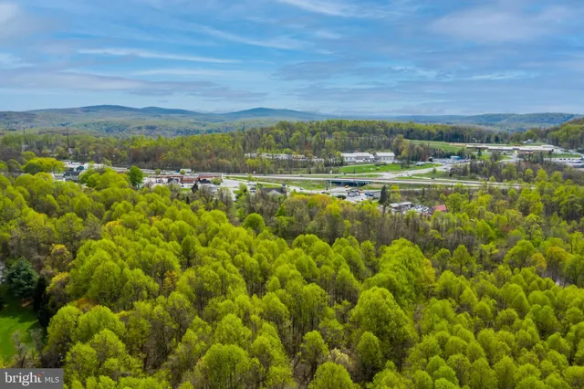 a view of lake with mountain