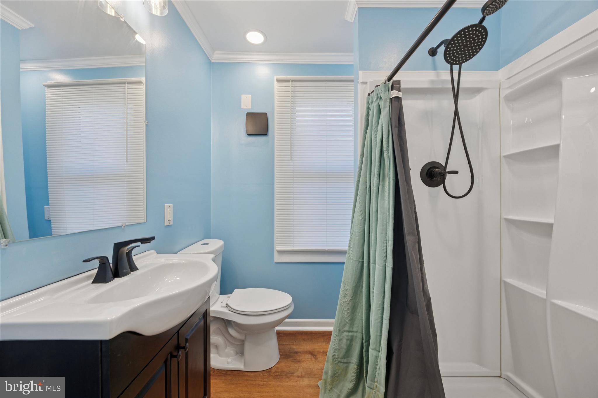 1035 Langley Street Trainer, PA 19061 - Photo 10 of 16 a bathroom with a sink a toilet and shower