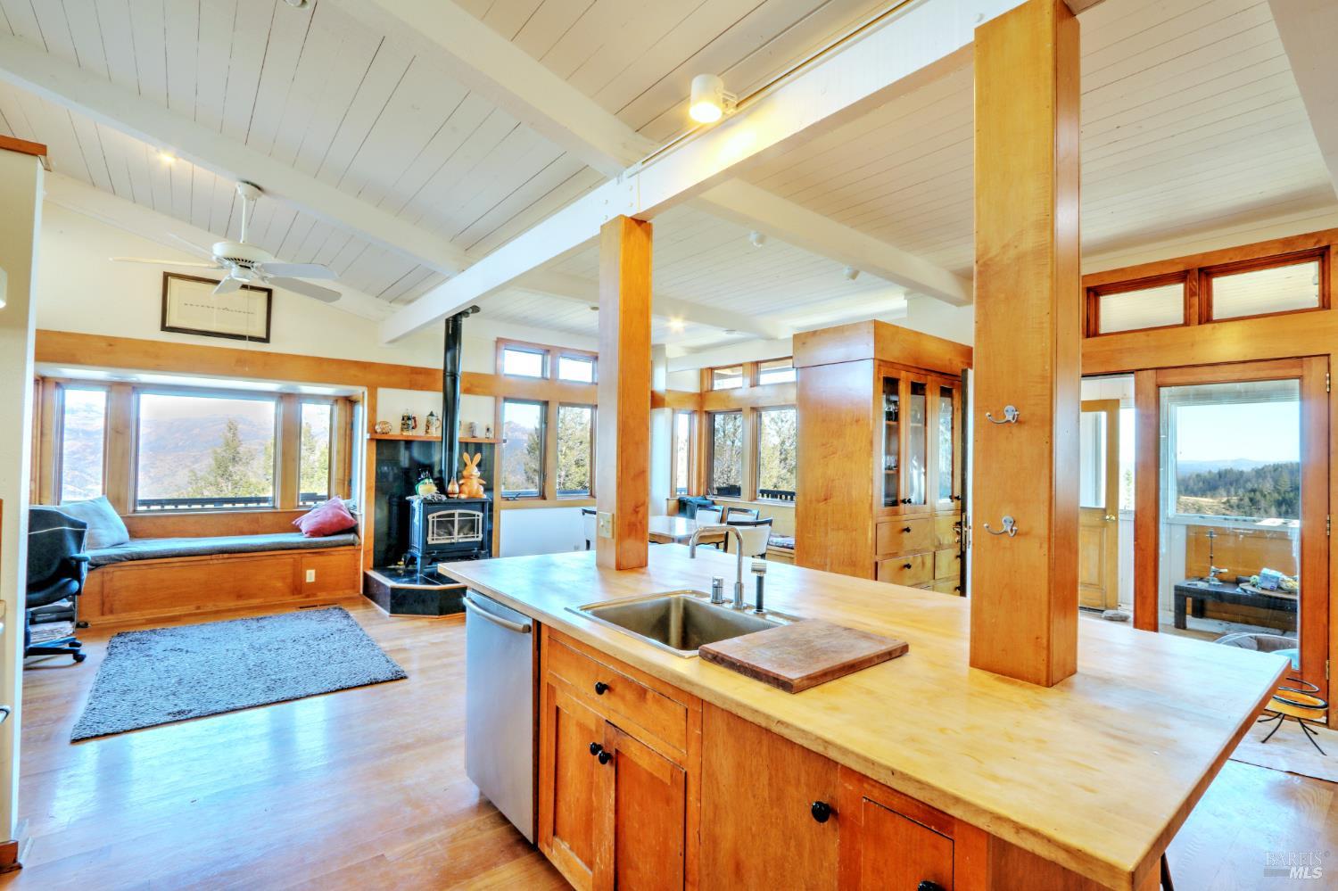 1755 Diamond Mountain Road Calistoga, CA 94515 - Photo 32 of 67 a lobby with furniture and large windows