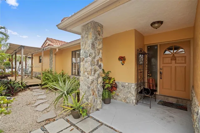 a front view of a house