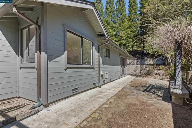 a view of a wooden fence