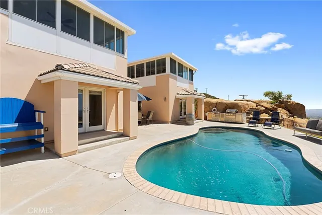a view of a lake with a mountain