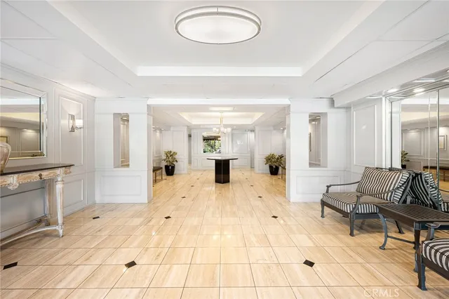 front view of a building with a street