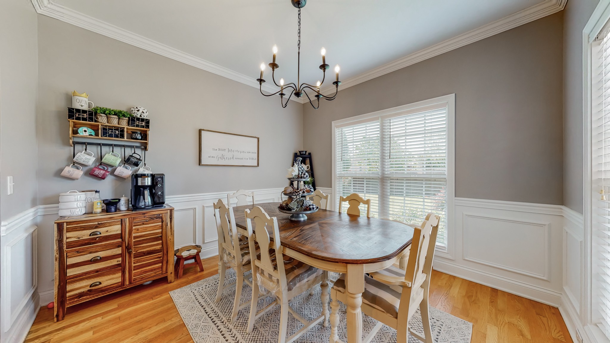727 Heritage Road Lebanon, TN 37087 - Photo 31 of 58 a dining room with furniture a chandelier and window