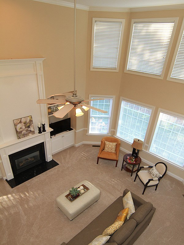 12308 Canolder Street Raleigh, NC 27614 - Photo 13 of 25 Here is a view of the family room from the hallway on the 2nd floor. Family room from above