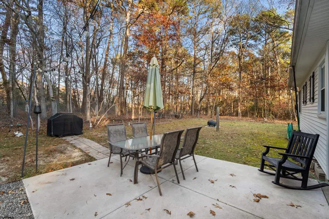 a view of a house with a patio