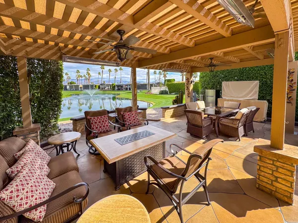 a outdoor space with patio lots of furniture