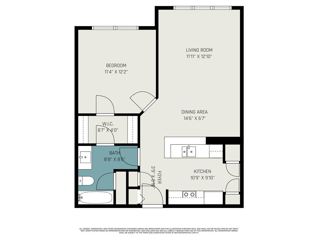 955 Juniper Street Northeast, Unit 3026 Atlanta, GA 30309 - Photo 23 of 32 a picture of a bench in front of a door