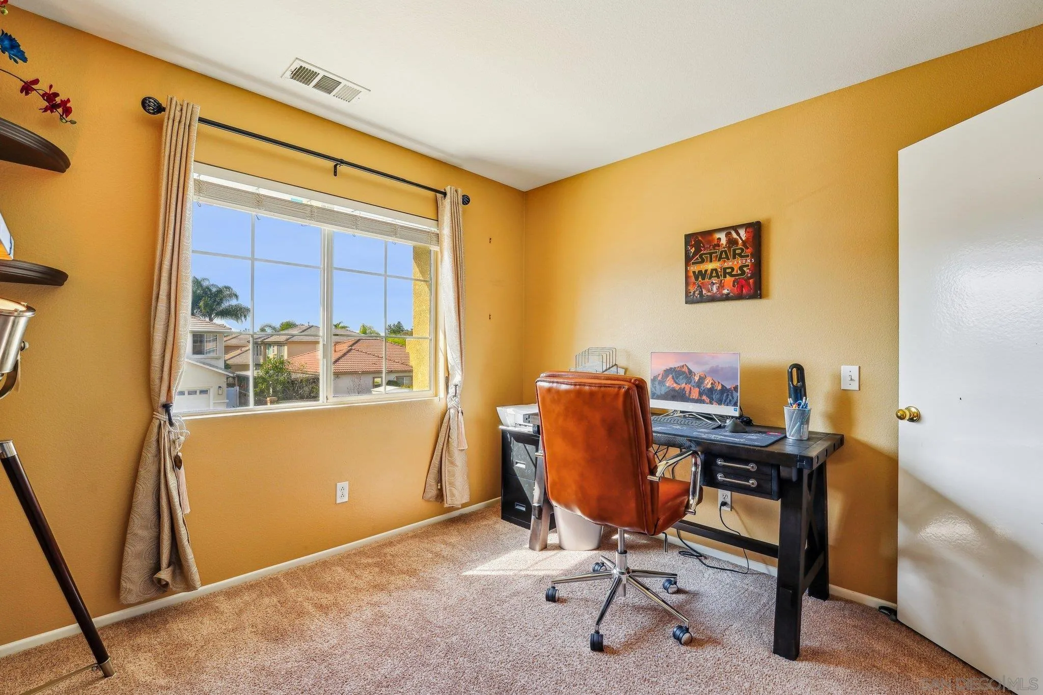 43166 Sereno Drive Temecula, CA 92592 - Photo 33 of 44 a view of workspace with wooden floor windows