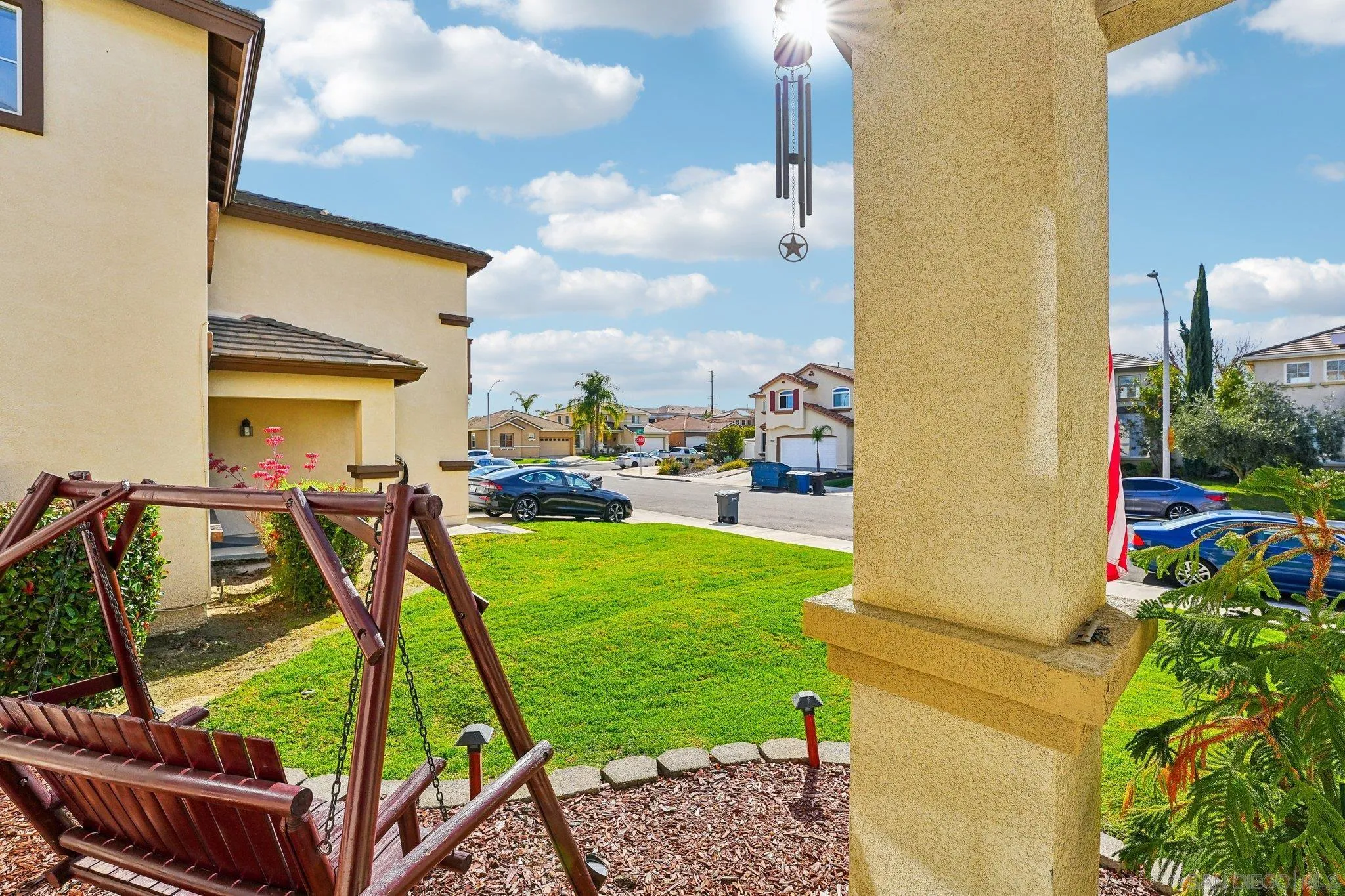 43166 Sereno Drive Temecula, CA 92592 - Photo 6 of 44 a view of a backyard with plants and a patio