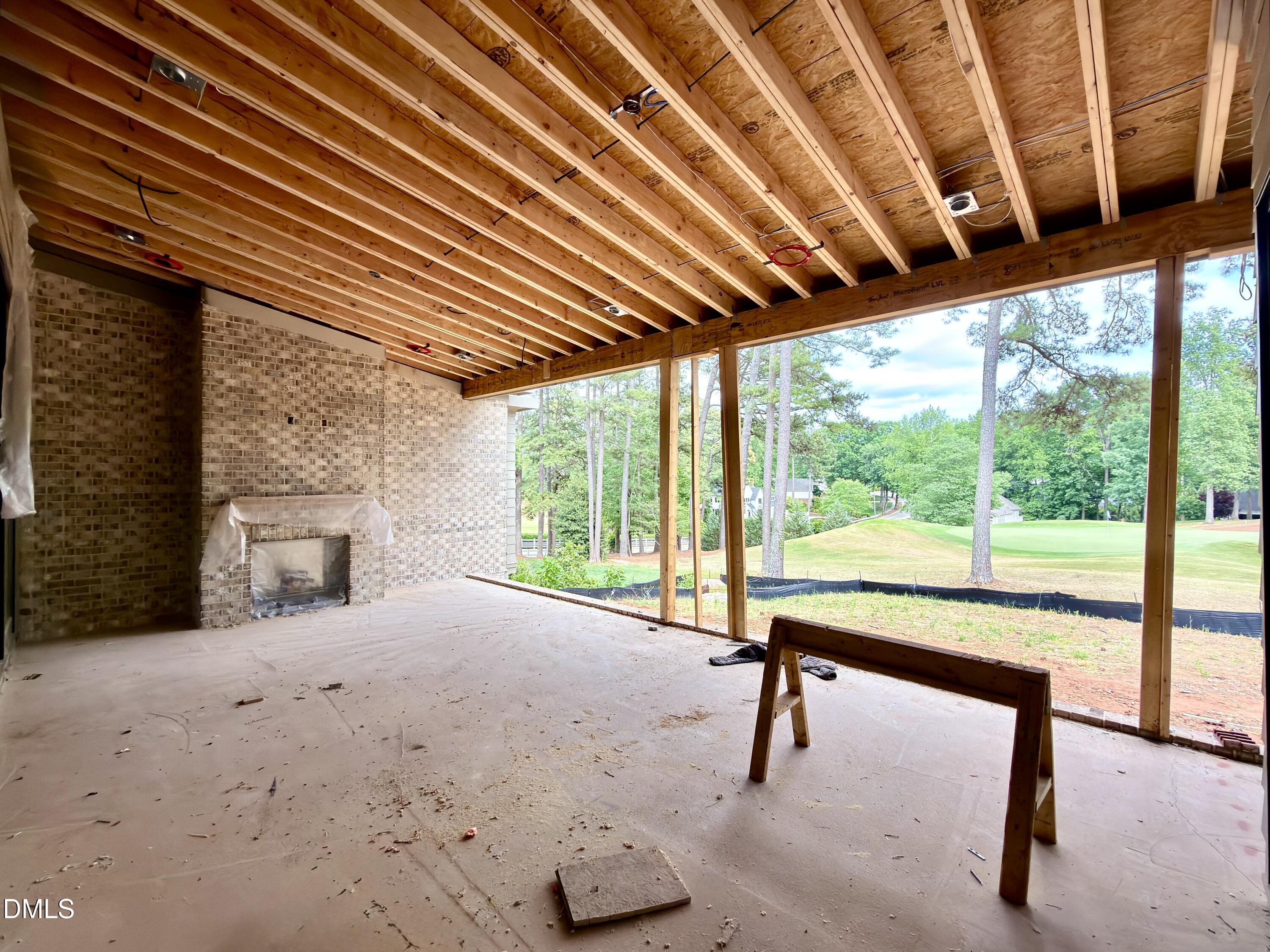 7136 North Ridge Drive Raleigh, NC 27615 - Photo 36 of 68 a view of a swimming pool with a porch