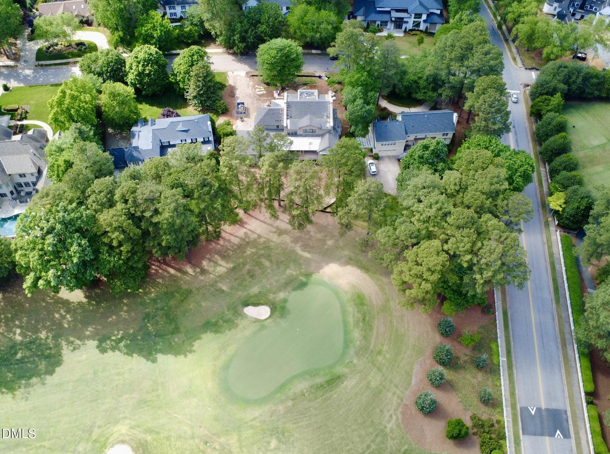 7136 North Ridge Drive Raleigh, NC 27615 - Photo 5 of 68 an aerial view of residential house with outdoor space and trees all around