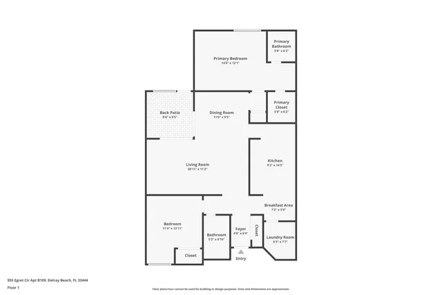 $299,999 | 955 Egret Circle, Unit 109, Delray Beach, FL 33444
