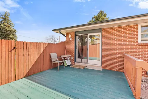 a view of a backyard with a garden