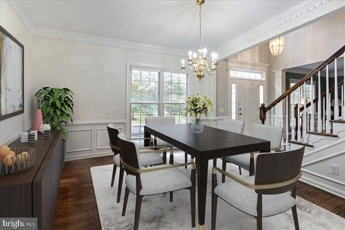 10 Eagleton Farm Road Newtown, PA 18940 - Photo 4 of 39 a view of a dining room with furniture window and wooden floor