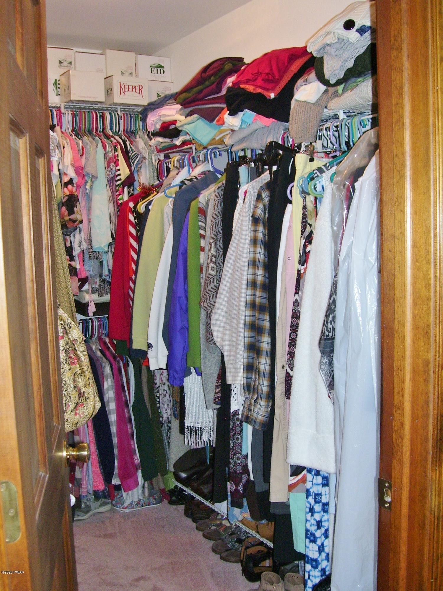 50 Layton Road Waymart, PA 18472 - Photo 35 of 61 a view of walk in closet with clothes