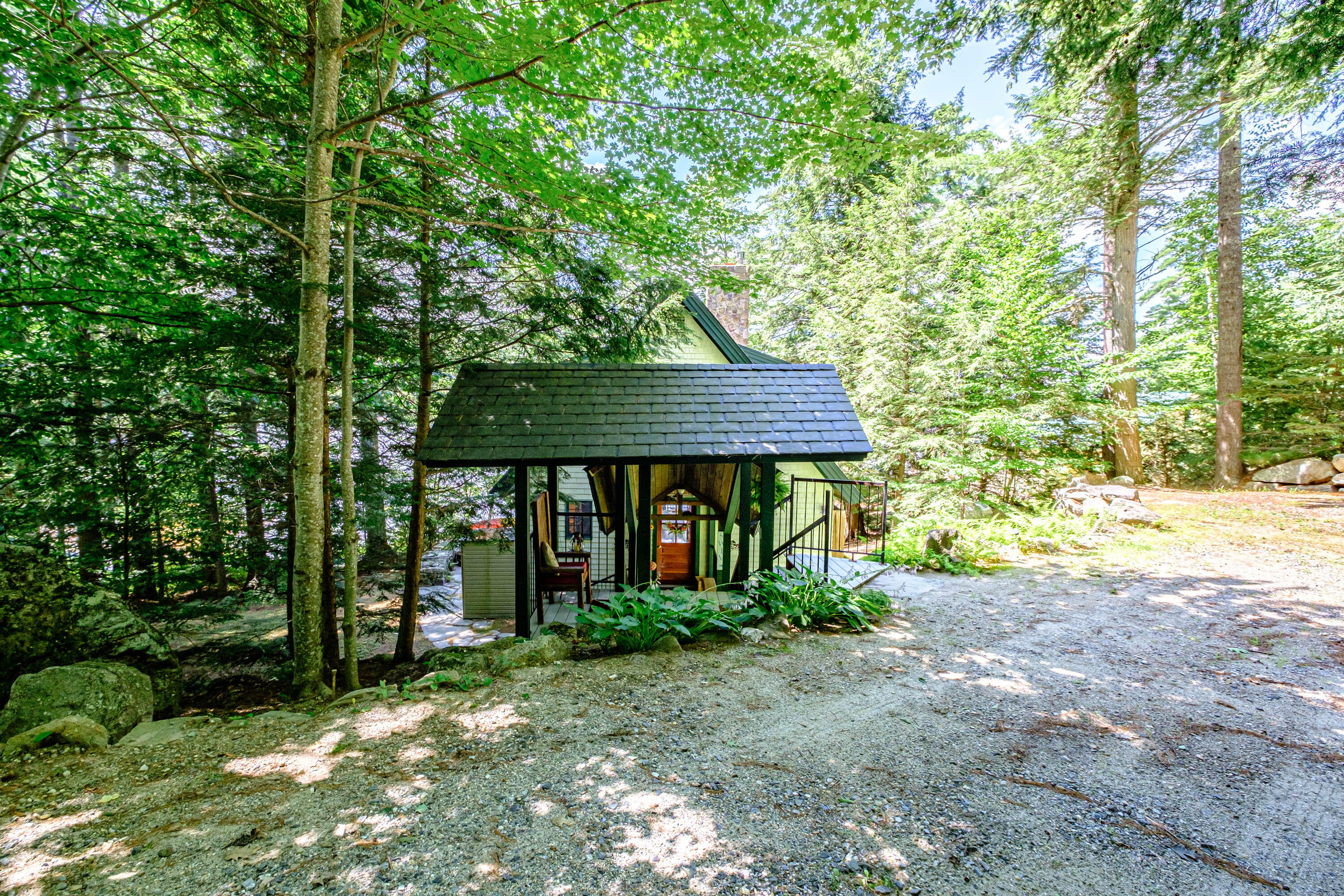 74 Pine Point Lane Harrison, ME 04040 - Photo 15 of 103 Driveway with Covered Entrance