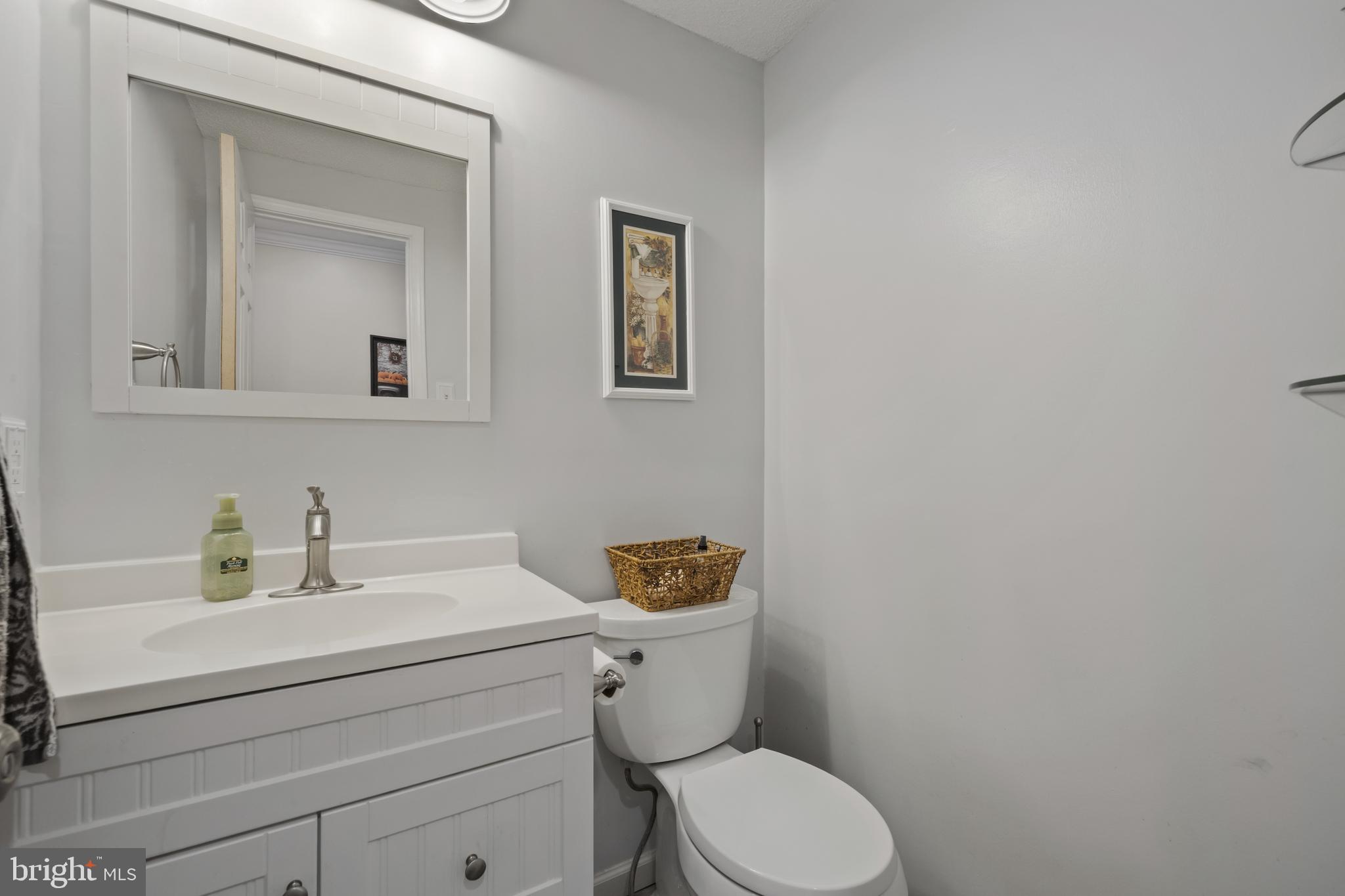7802 Blue Hill Road Glenville, PA 17329 - Photo 24 of 44 a bathroom with a toilet sink vanity and mirror