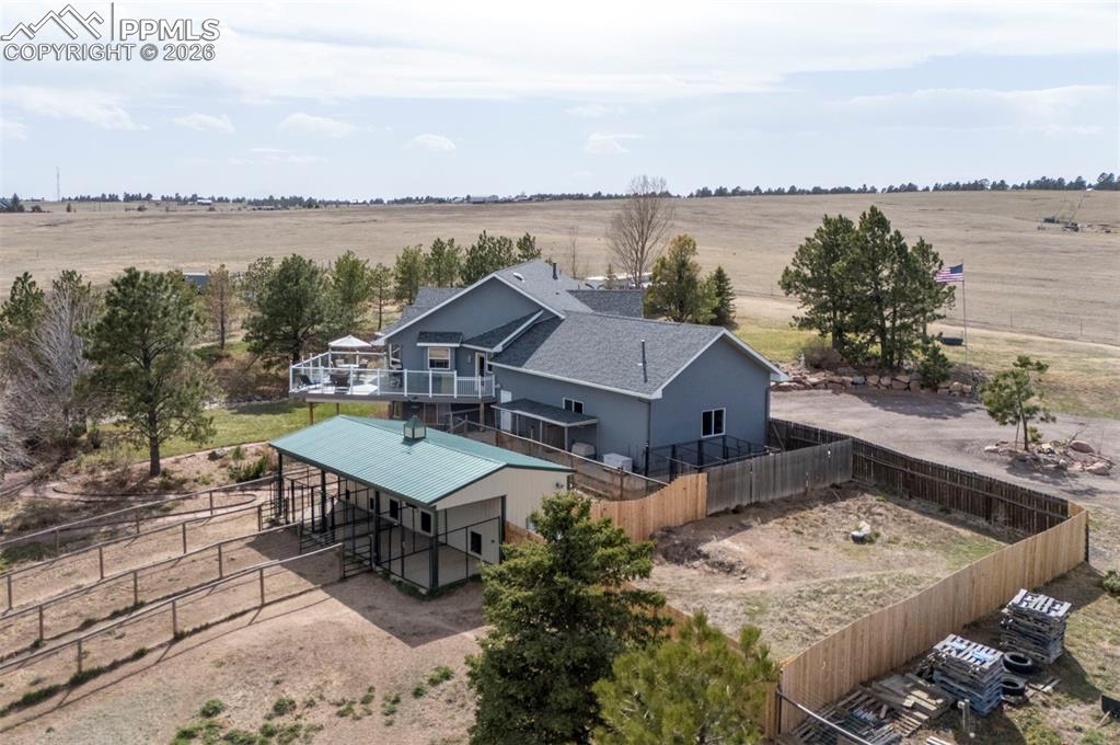 5910 McCart Ranch Circle Elizabeth, CO 80107 - Photo 44 of 50 a view of a terrace with a lake view
