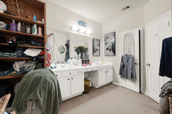 a room with a washer and dryer