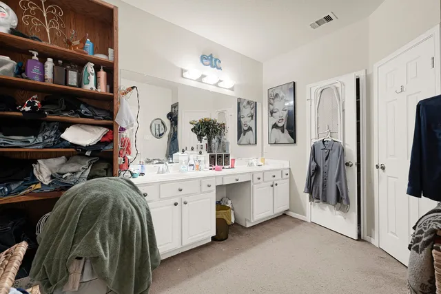 a room with a washer and dryer