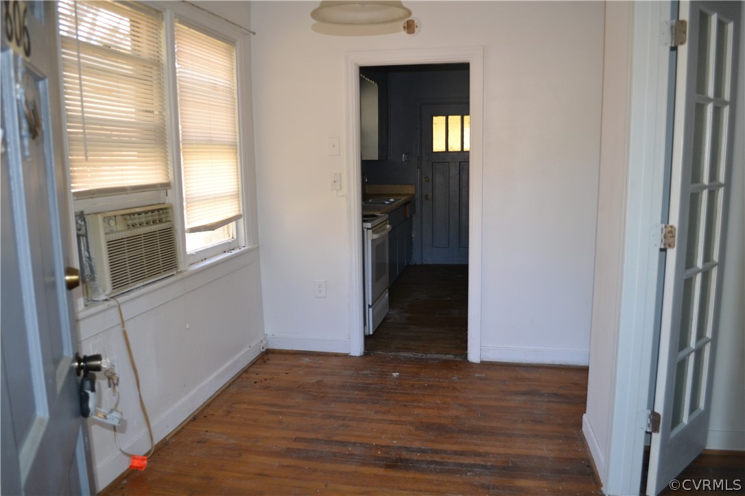 806 Northampton Road Petersburg, VA 23805 - Photo 2 of 11 a view of hallway with wooden floor and stairs