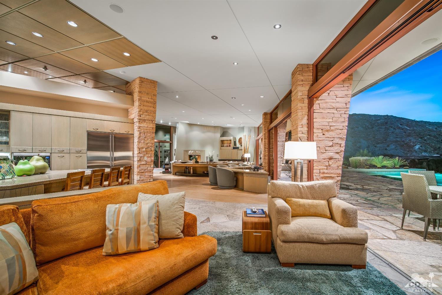 45 Sky Ridge Road Rancho Mirage, CA 92270 - Photo 11 of 90 a living room with furniture a couch and a floor to ceiling window