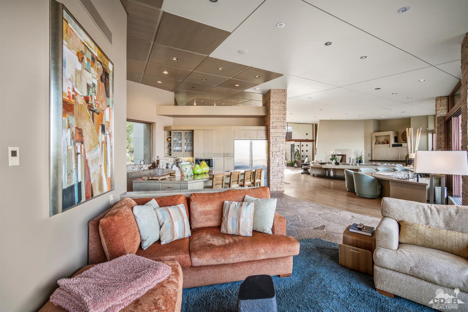 45 Sky Ridge Road Rancho Mirage, CA 92270 - Photo 50 of 90 a living room with furniture and a dining table