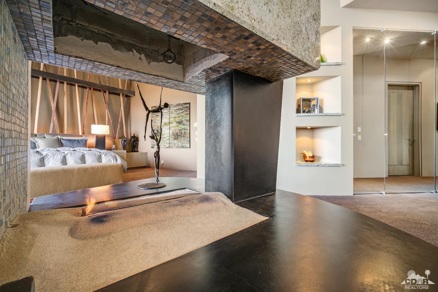 45 Sky Ridge Road Rancho Mirage, CA 92270 - Photo 77 of 90 a view of a room with wooden floor and a large window