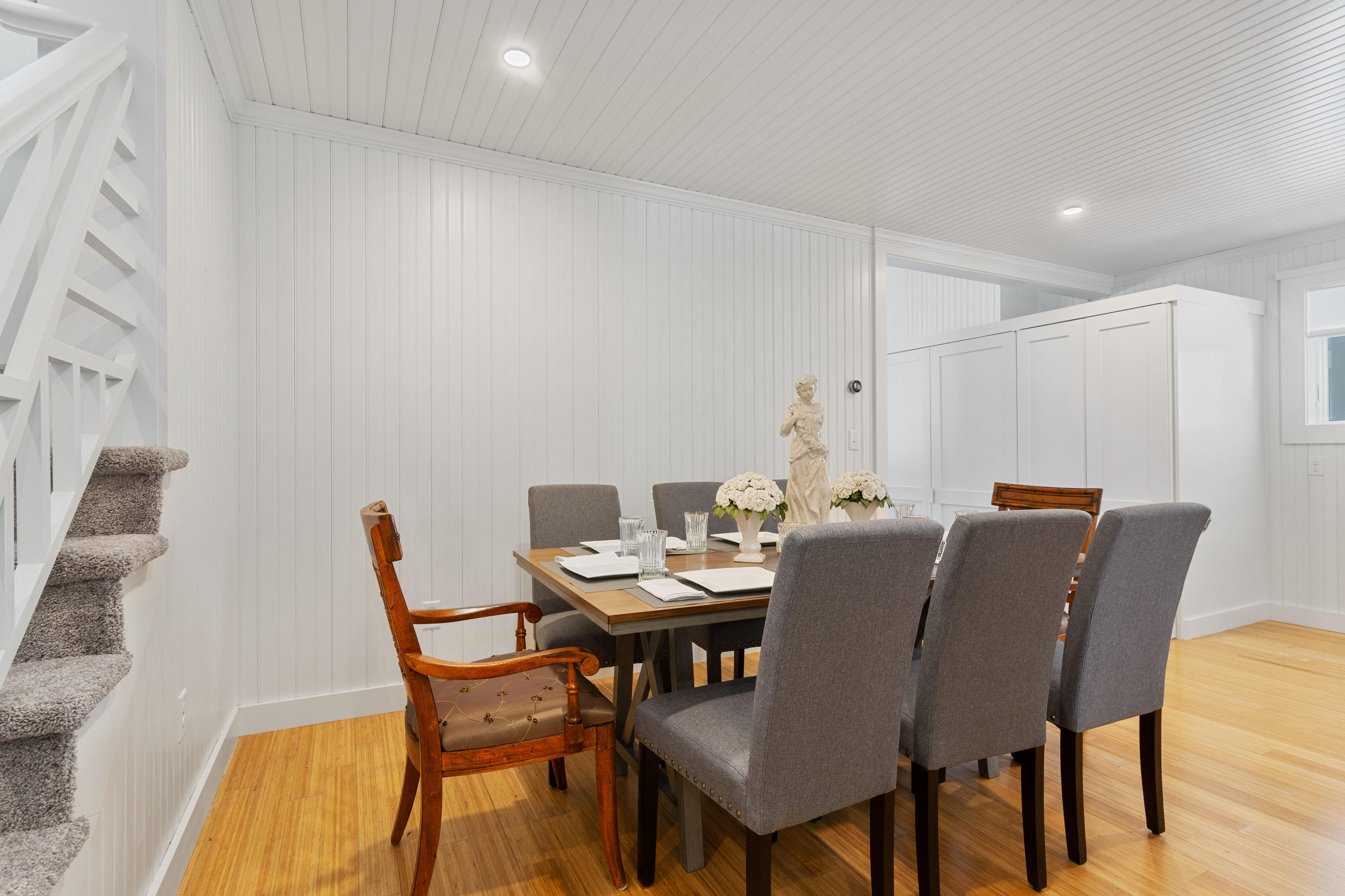 205 Uncle Percy's Road Mashpee, MA 02649 - Photo 20 of 54 a view of a dining room with furniture and wooden floor