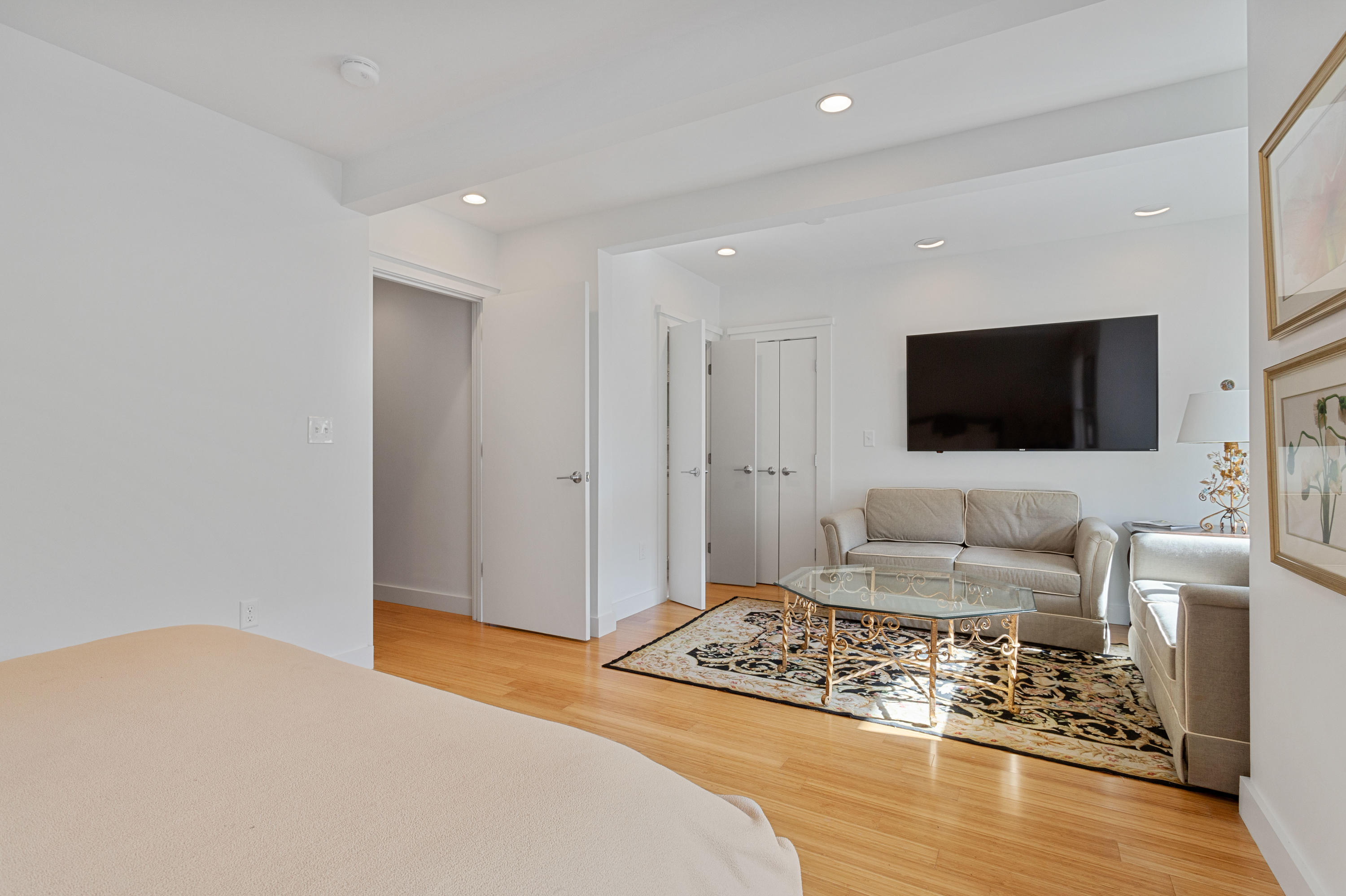 205 Uncle Percy's Road Mashpee, MA 02649 - Photo 23 of 54 a living room with furniture and a flat screen tv