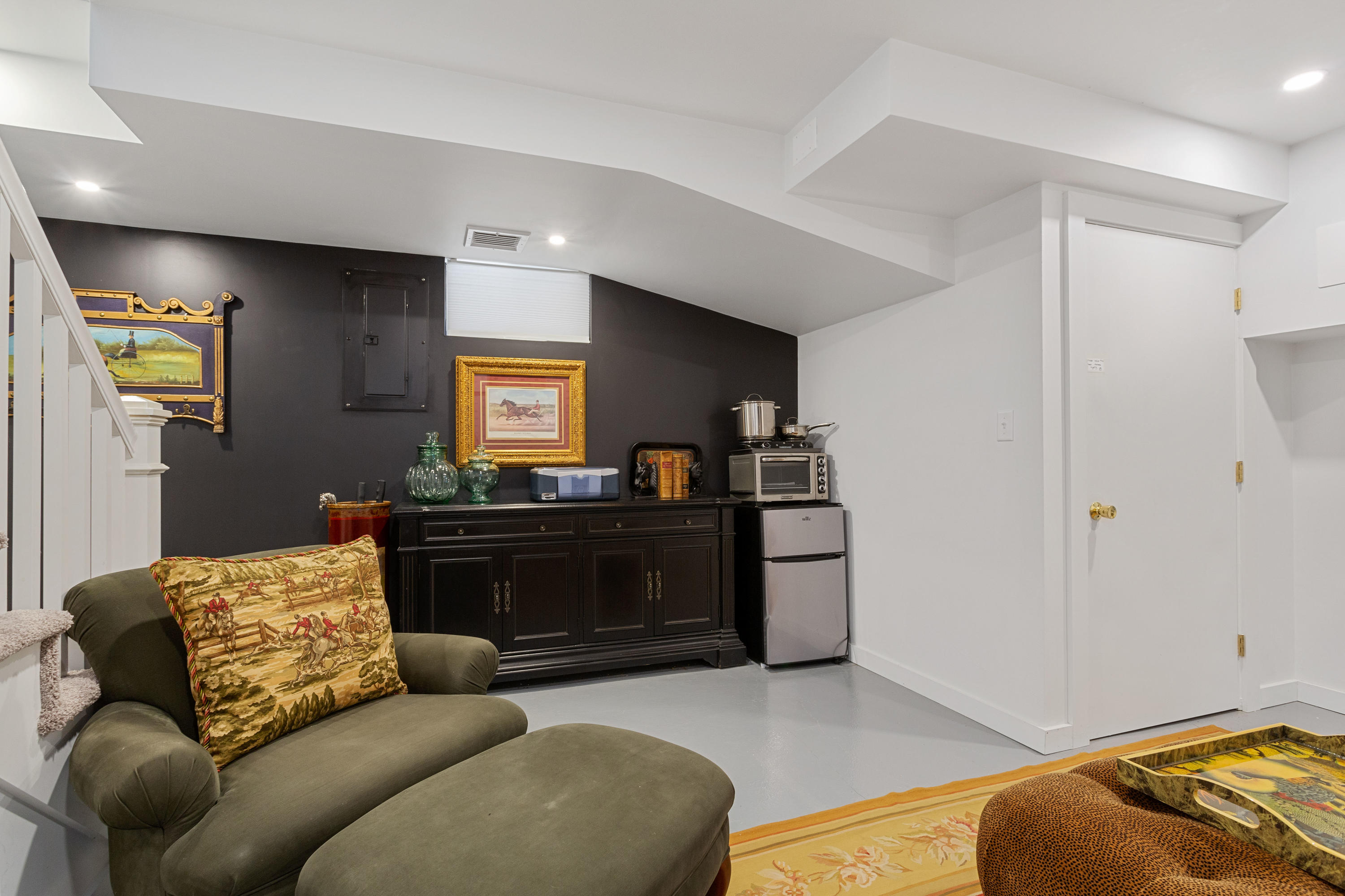 205 Uncle Percy's Road Mashpee, MA 02649 - Photo 49 of 54 a living room with furniture and a mirror