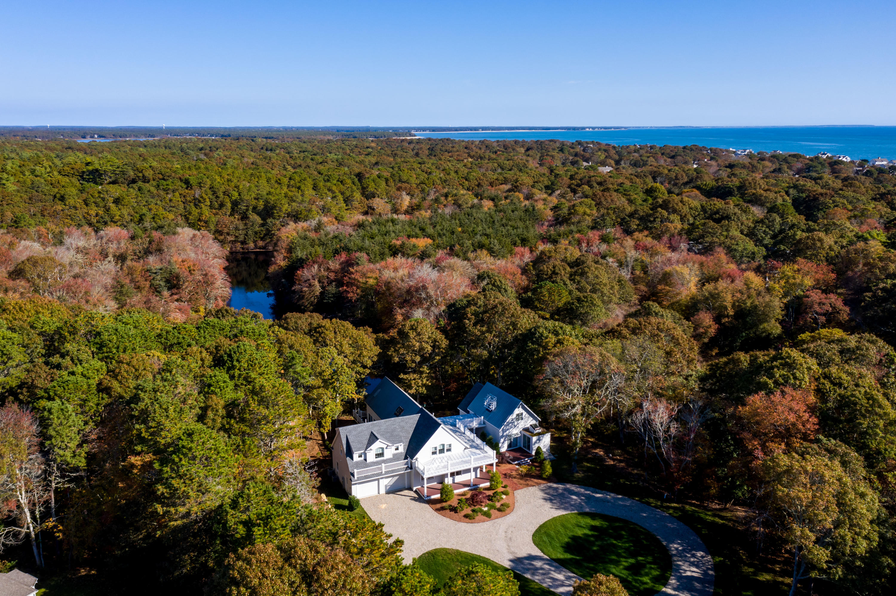 205 Uncle Percy's Road Mashpee, MA 02649 - Photo 53 of 54 an aerial view of multiple house