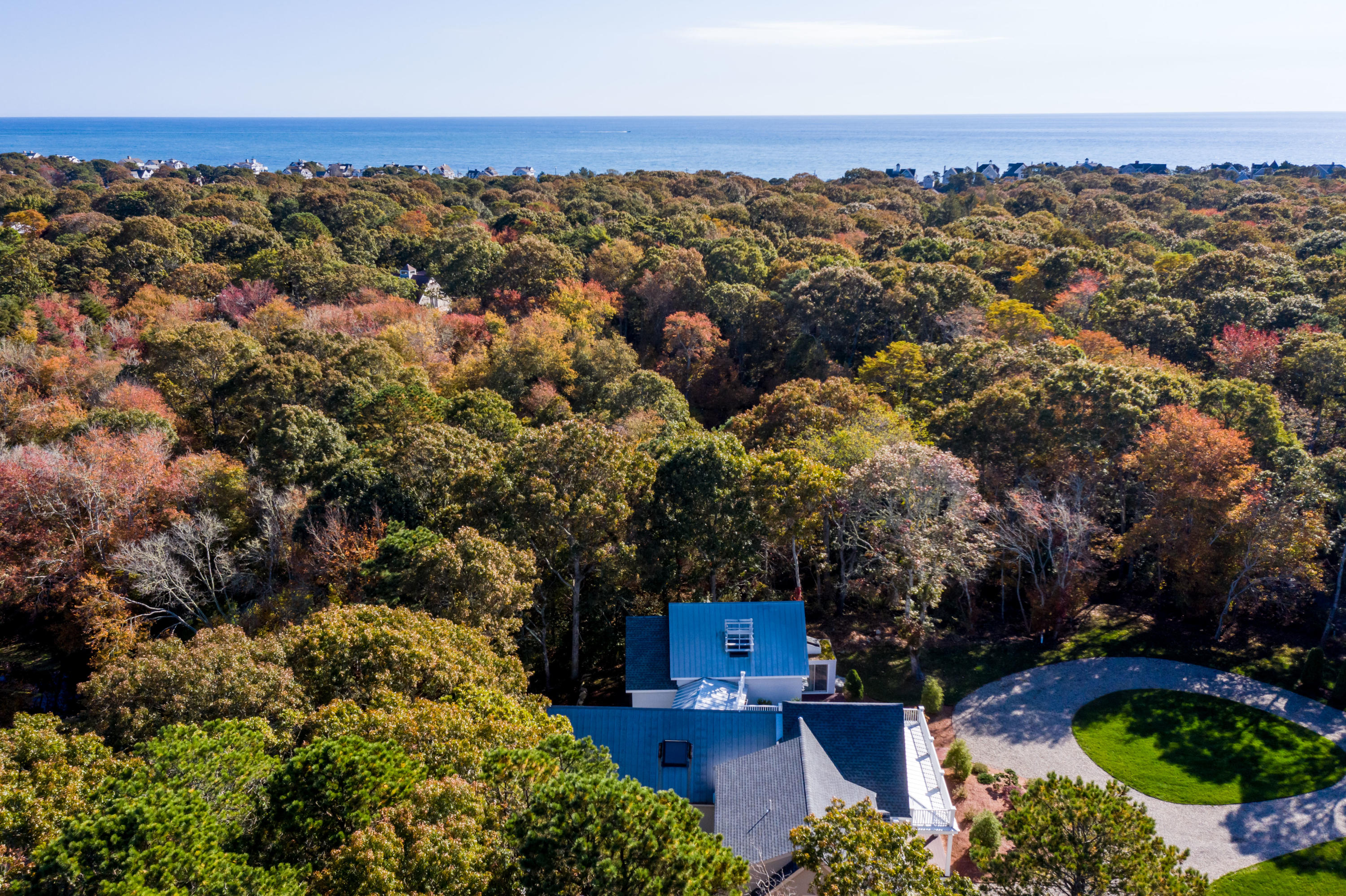 205 Uncle Percy's Road Mashpee, MA 02649 - Photo 6 of 54 an aerial view of residential house with outdoor space