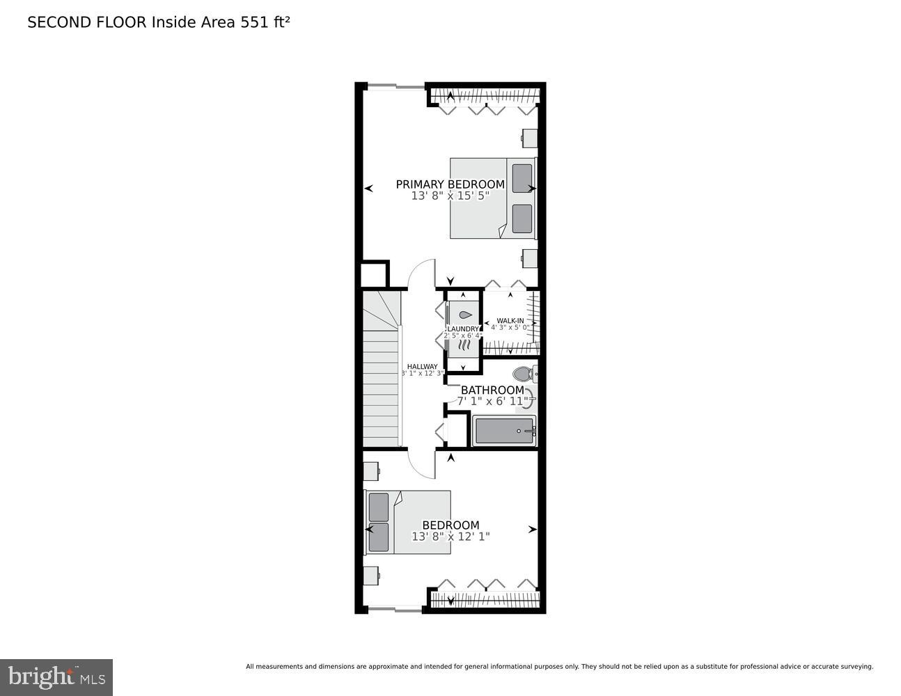 333 N Street Southwest Washington, DC 20024 - Photo 15 of 30 Second floor layout with cozy spaces.