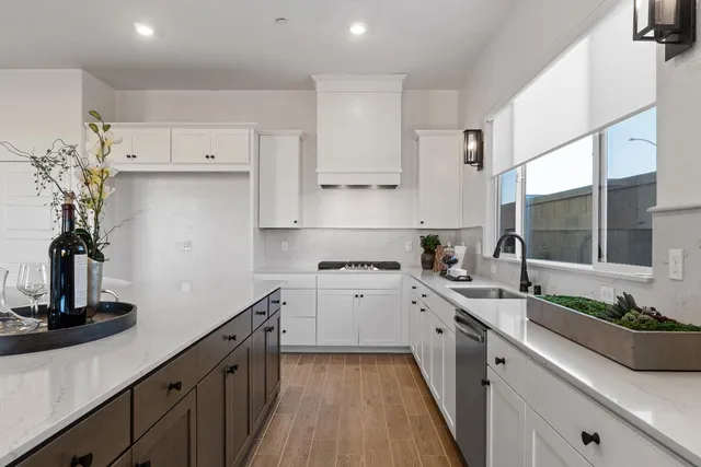 a view of a dining room with furniture and window