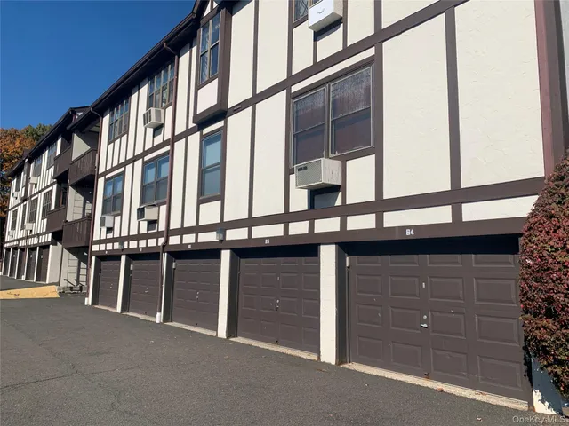 a view of a building from a balcony