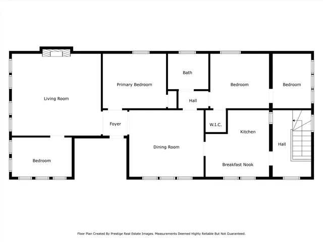 a picture of a room that has a painting on the wall and a window