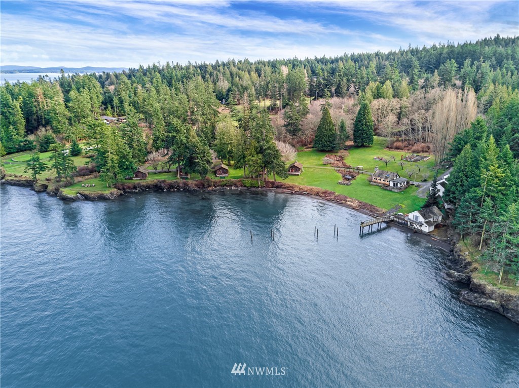 416 Lonesome Cove Road Friday Harbor, WA 98250 - Photo 19 of 40 a view of a lake with a mountain in the background
