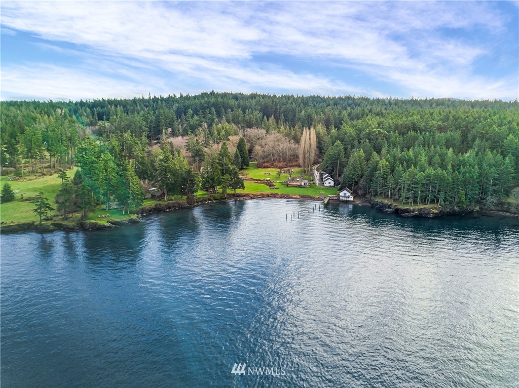 416 Lonesome Cove Road Friday Harbor, WA 98250 - Photo 20 of 40 a view of a lake with a mountain