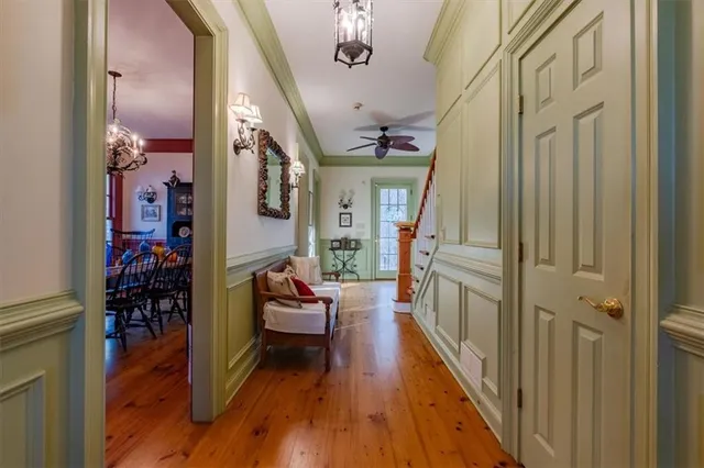 a view of lake and mountain