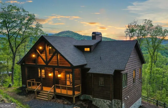 a backyard of a house