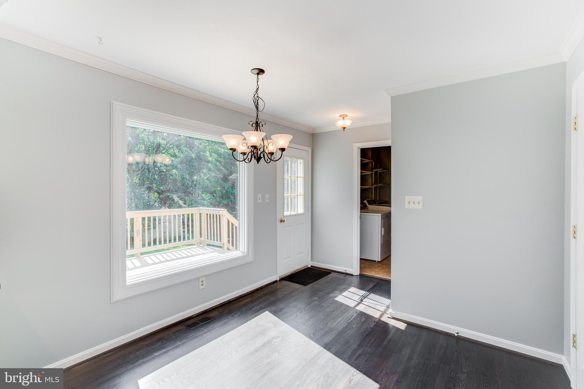 6727 Kelly Road Warrenton, VA 20187 - Photo 14 of 53 Eat in Kitchen with views of yard and deck