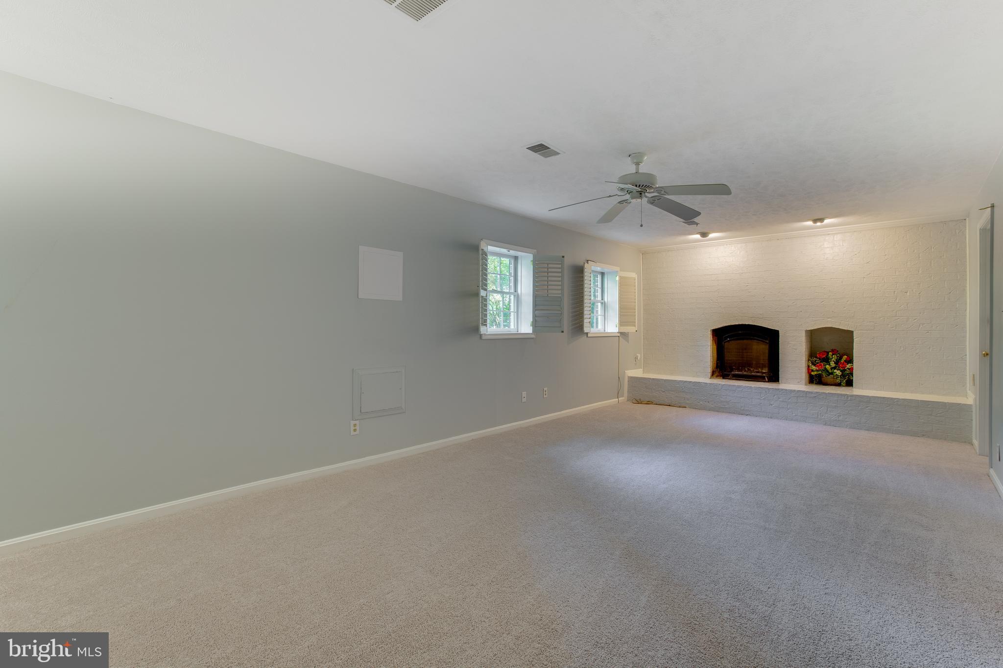 6727 Kelly Road Warrenton, VA 20187 - Photo 37 of 53 Finished Basement with Fireplace new carpet 8/20