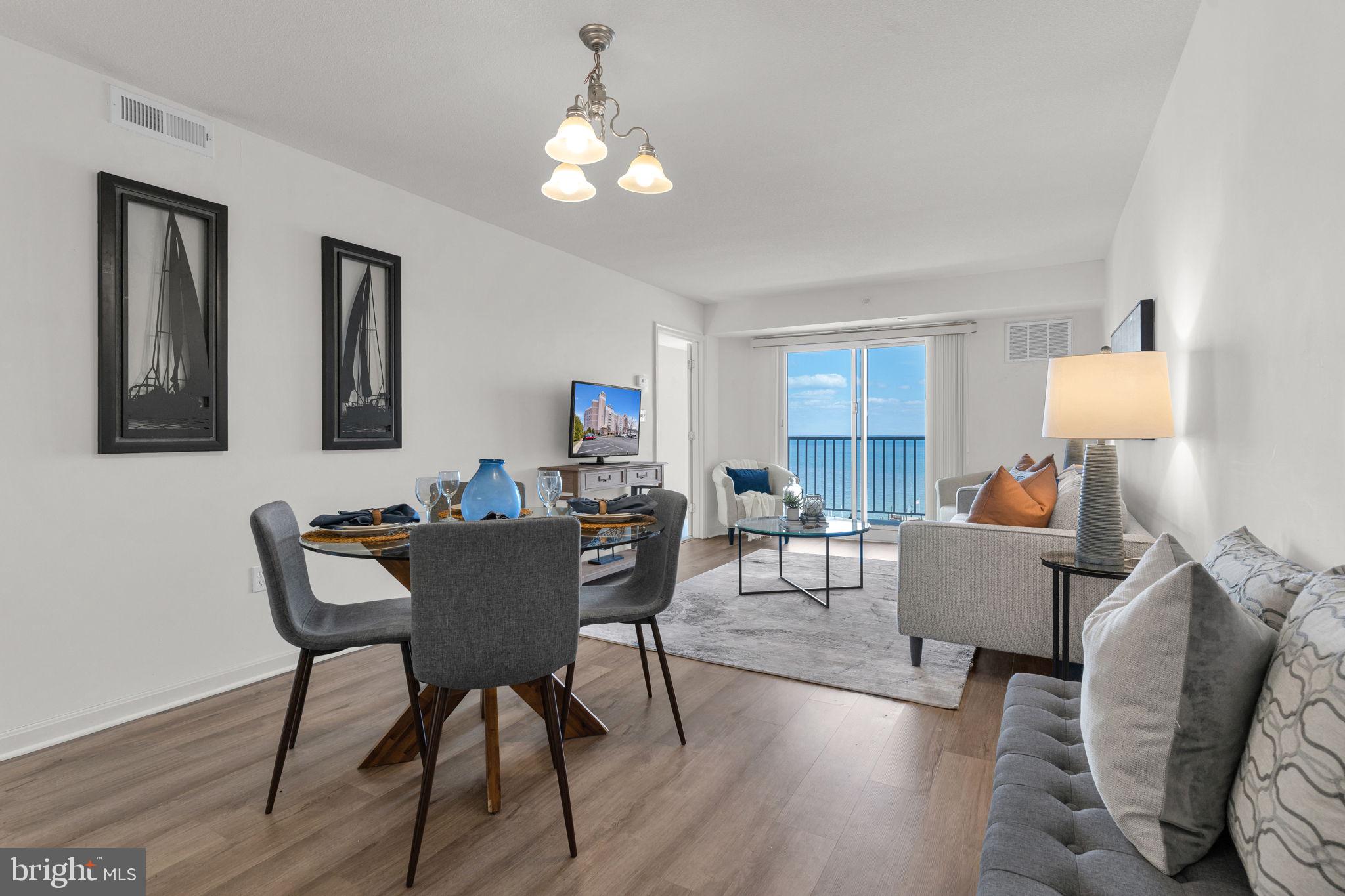 8501 Bayside Road, Unit 605 Chesapeake Beach, MD 20732 - Photo 11 of 30 Combination dining room and living room
