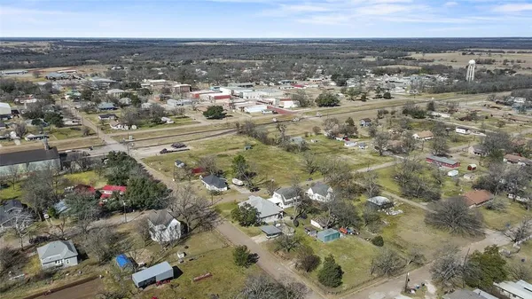 an aerial view of a city