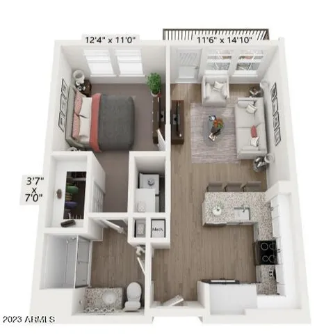 $1,399 | 7460 North Zanjero Boulevard, Unit A1, Glendale, AZ 85305