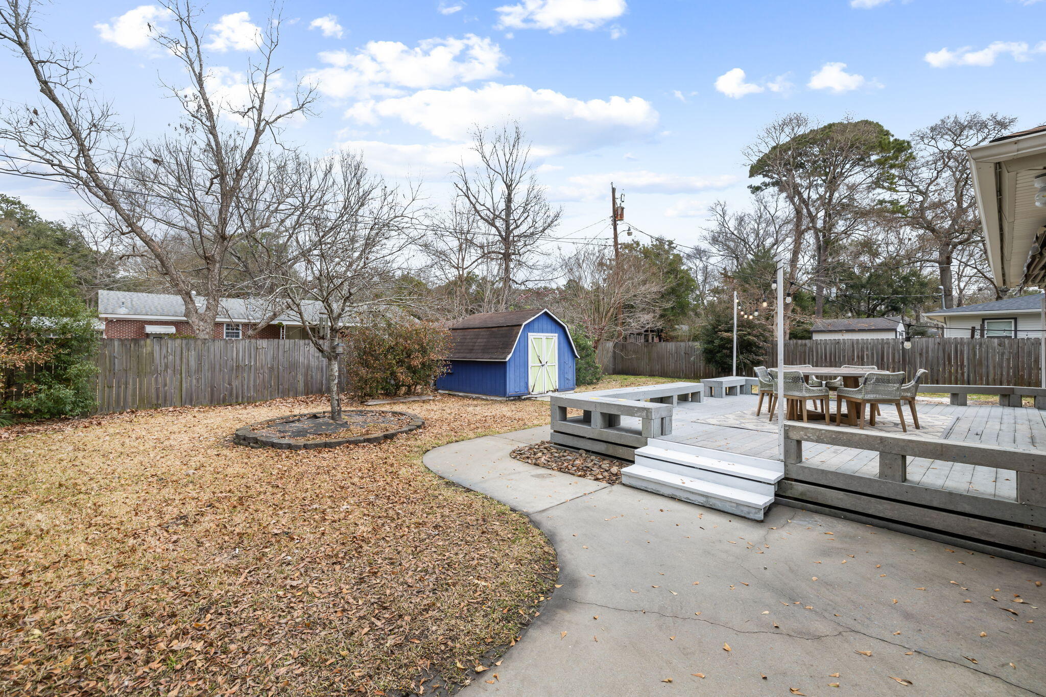1520 Birthright Street Charleston, SC 29407 - Photo 22 of 25 Backyard and side entrance to deck