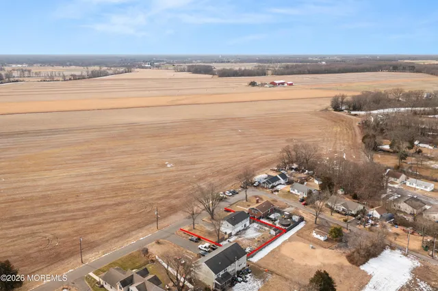 a view of an ocean and city